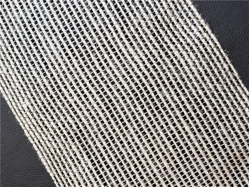 Glass laminated Hemp rope woven mesh