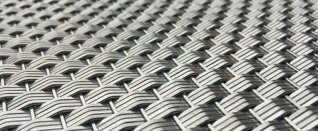 Woven decorative wire mesh